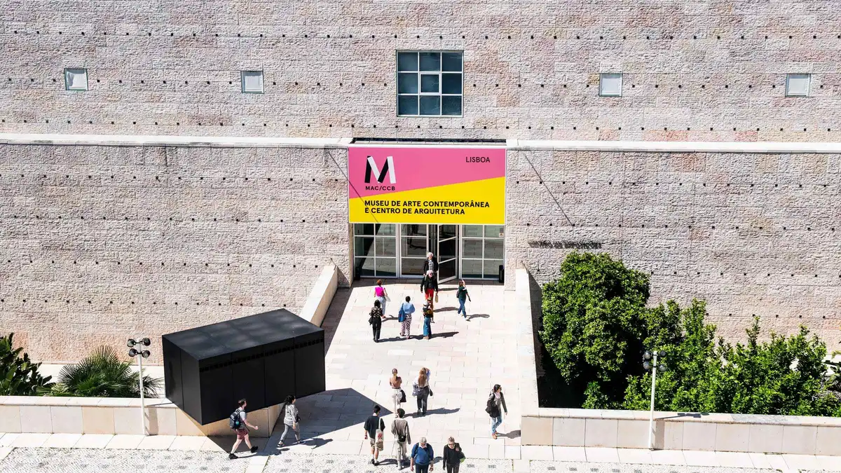 Modern and contemporary artworks in a gallery of the MAC/CCB on a Lisbon museum ticket, one of the museums in Lisbon