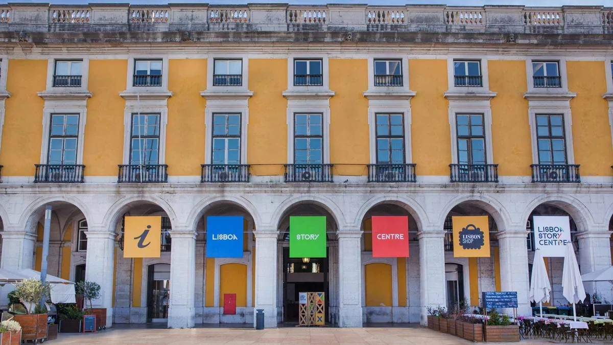 An immersive history exhibit at Lisboa Story Centre on a Lisbon museum ticket with audio guide, one of the museums in Lisbon