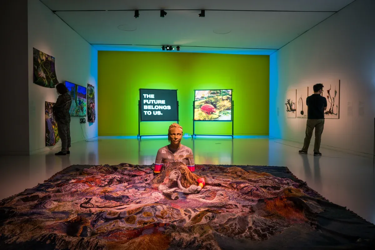 A gallery inside MAAT, one of the museums in Lisbon