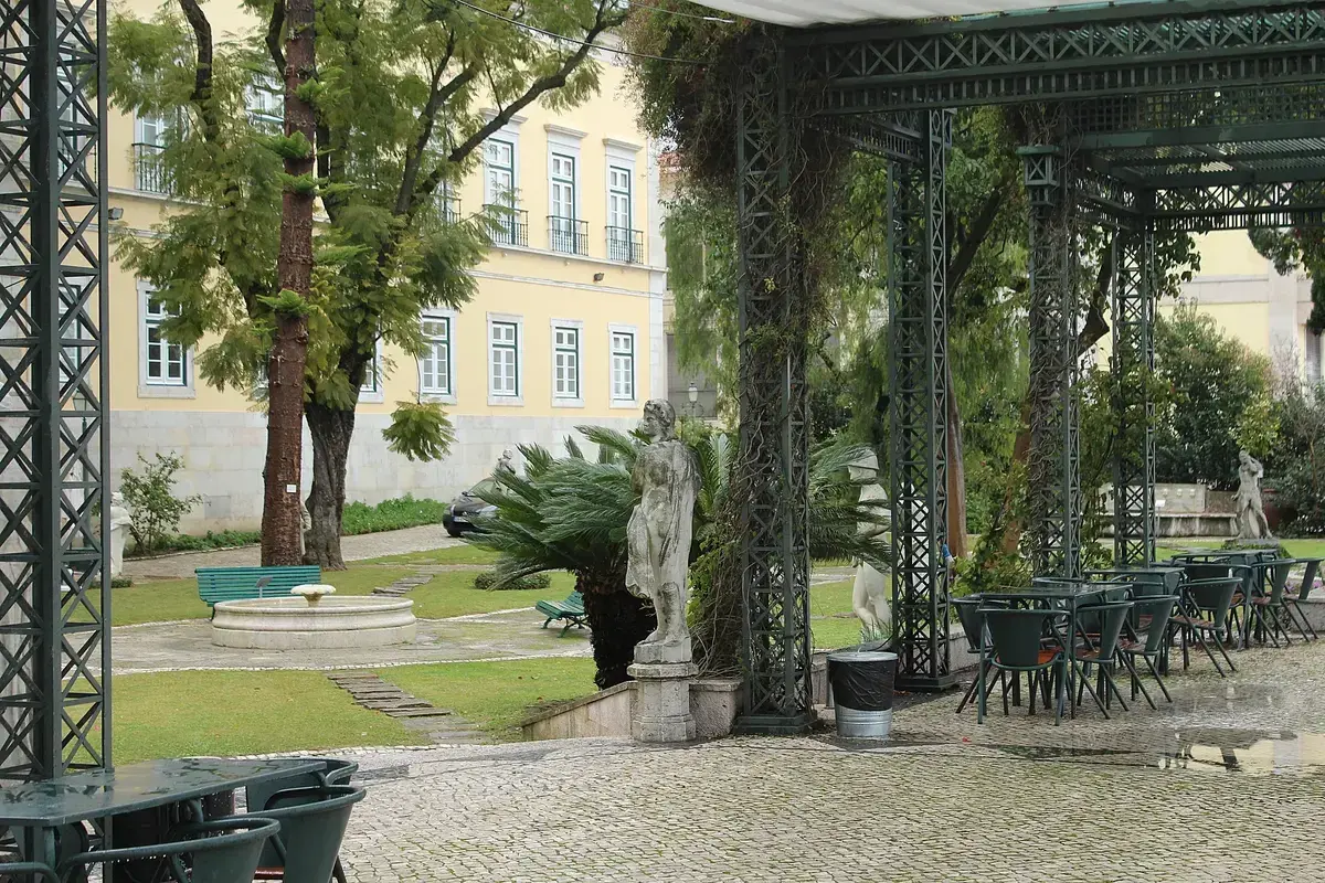 The garden at the Museu Nacional de Arte Antiga, one of the museums in Lisbon